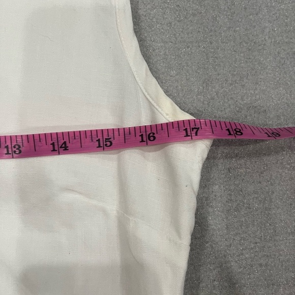 [6]Vintage La Redoute Linen/Cotton Maxi Sleeveless Shift Dress - Picture 5 of 8